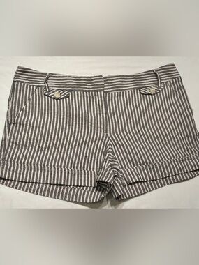 Abs Platinum Black and White Striped Bermuda Shorts-Sz. 12